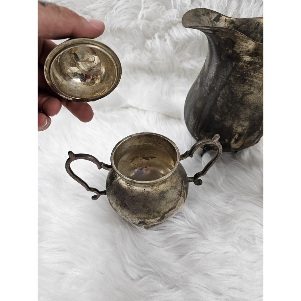 VINTAGE International SILVER CO. Bundle of Silver Plated Tea/Coffee Set (3) - Picture 3 of 11
